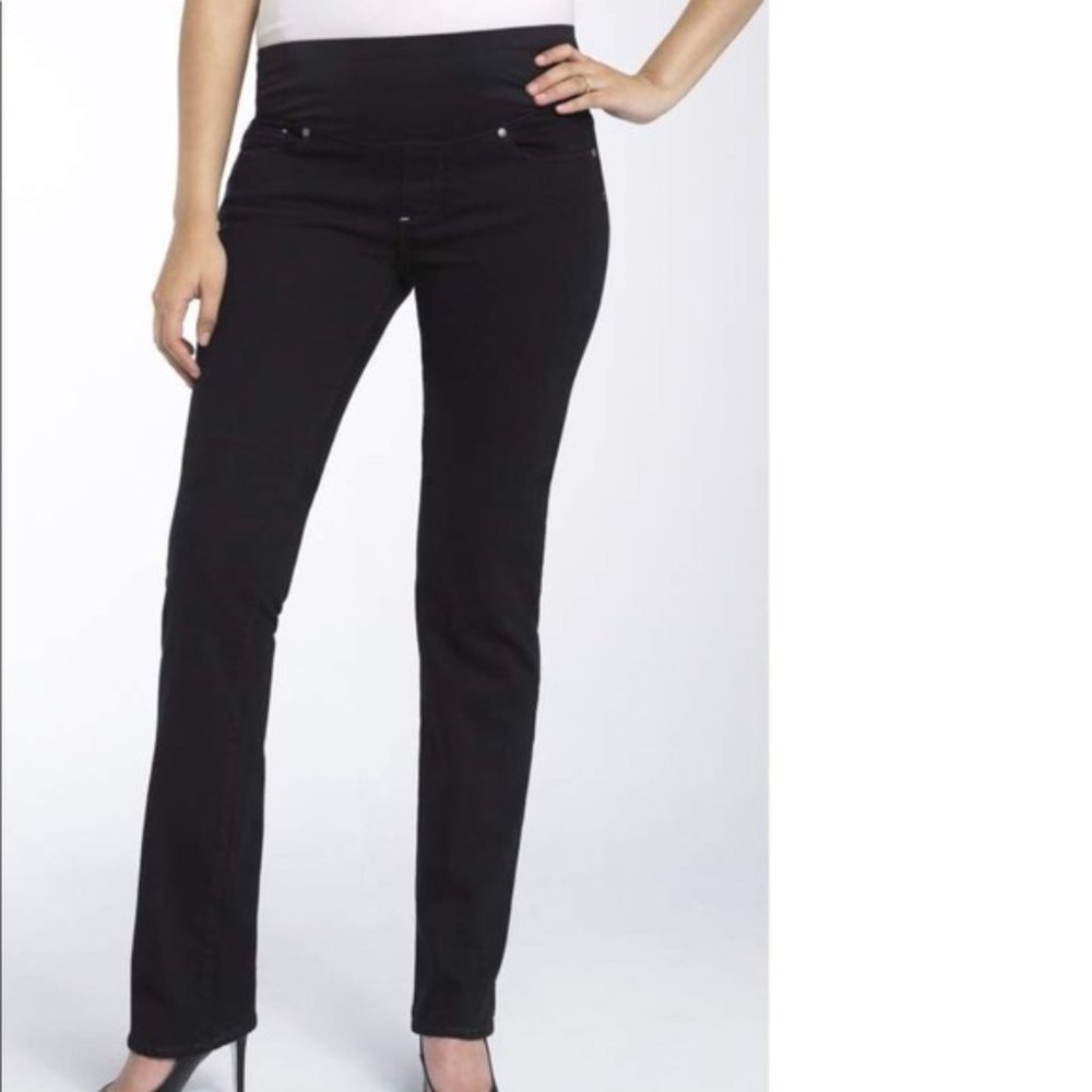 Paige Premium Denim Maternity Jeans - Blue Heights Low Rise Skinny